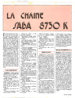 Saba 8730K - TEST 1974 